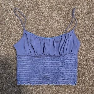 UO Emma Cupro Smocked Cami